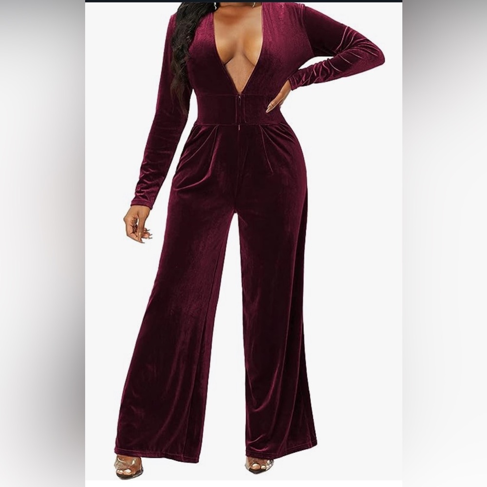 Burgundy Jumpsuit